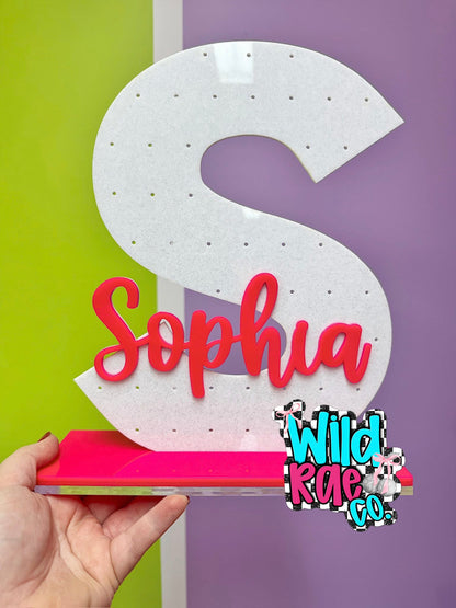 Acrylic Name Earring Holders