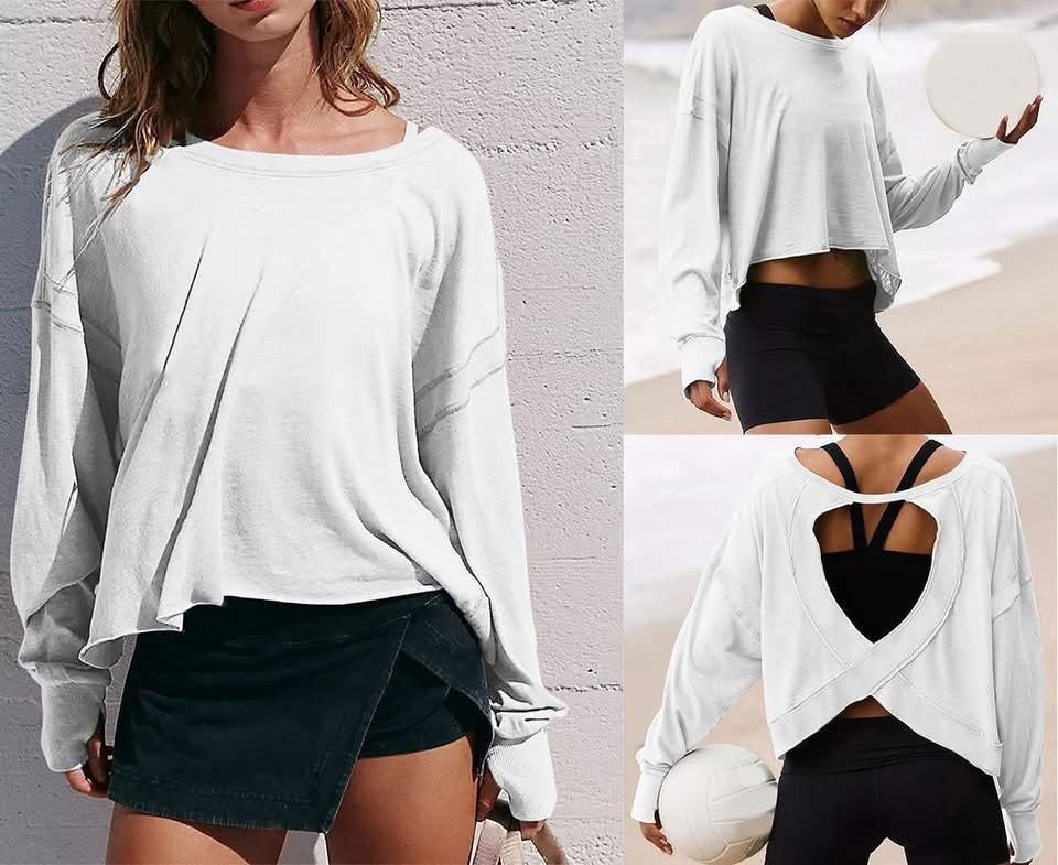 BACKLESS SPORTY YOGA TOP
