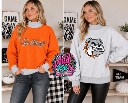 The Flip Side - Custom reversible mock neck