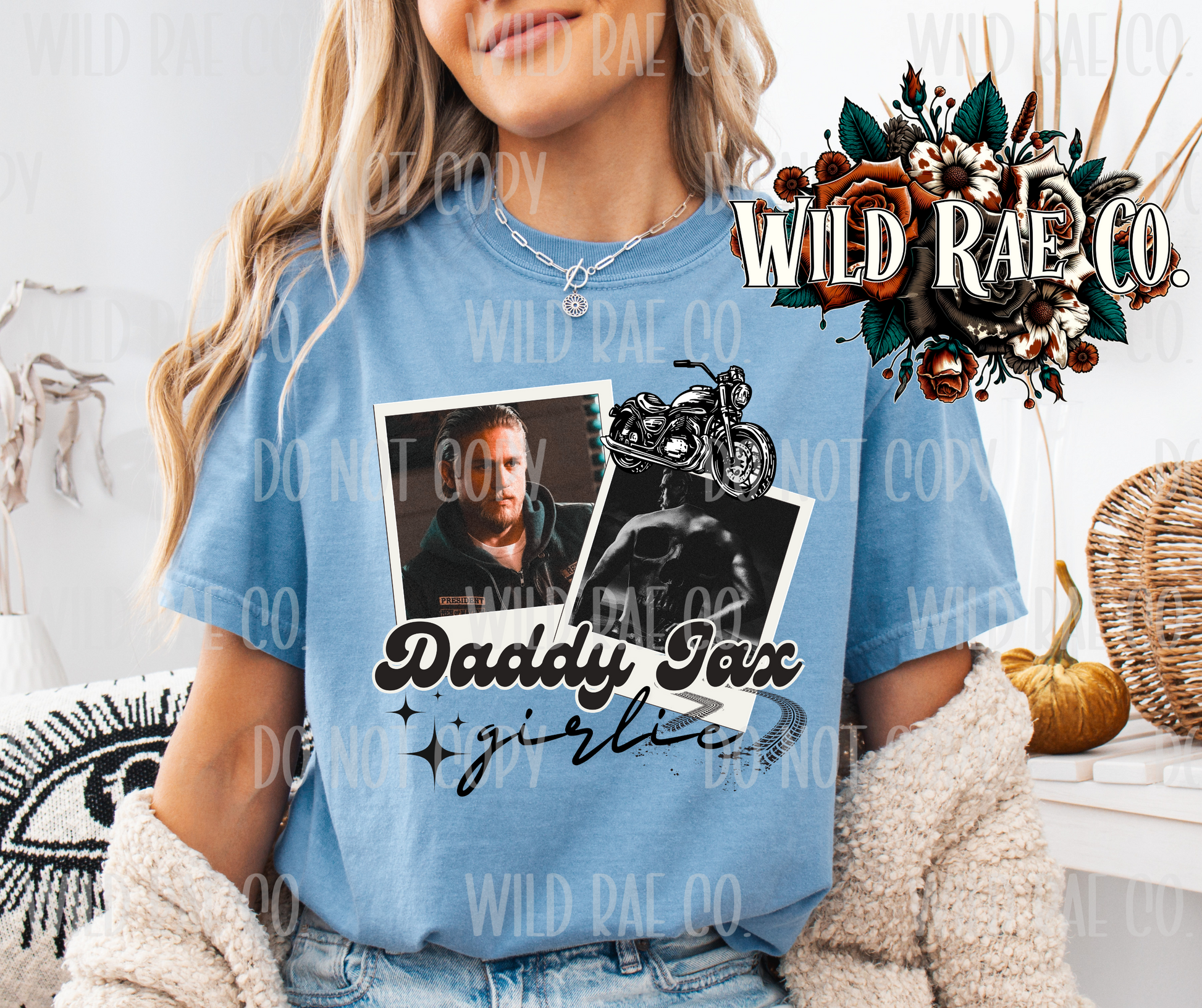 SONS OF ANARCHY DADDY JAX T-SHIRT CREWNECK SWEATSHIRT