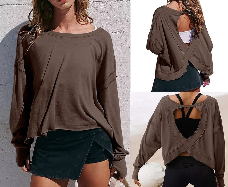 BACKLESS SPORTY YOGA TOP