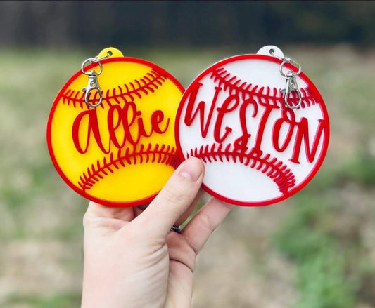 CUSTOM SPORTS BAG TAG