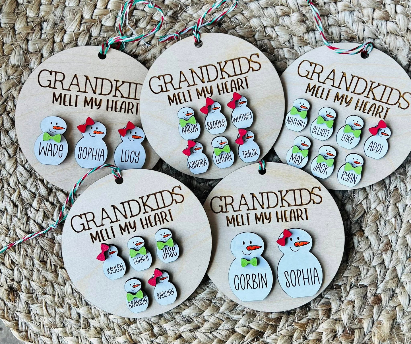 GRANDKIDS MELT MY HEART ORNAMENT | TAT 20 BUSINESS DAYS