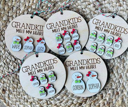 GRANDKIDS MELT MY HEART ORNAMENT | TAT 20 BUSINESS DAYS