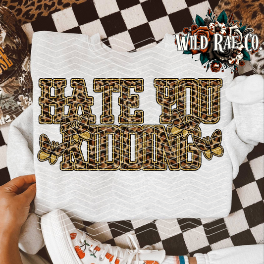 HATE YOU KIDDING LEOPARD | G+G