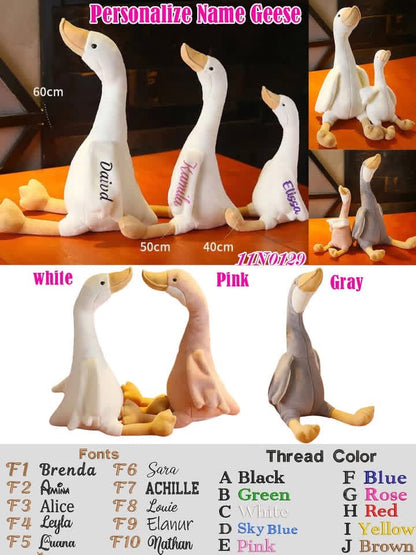 Personalized Name Goose Plush