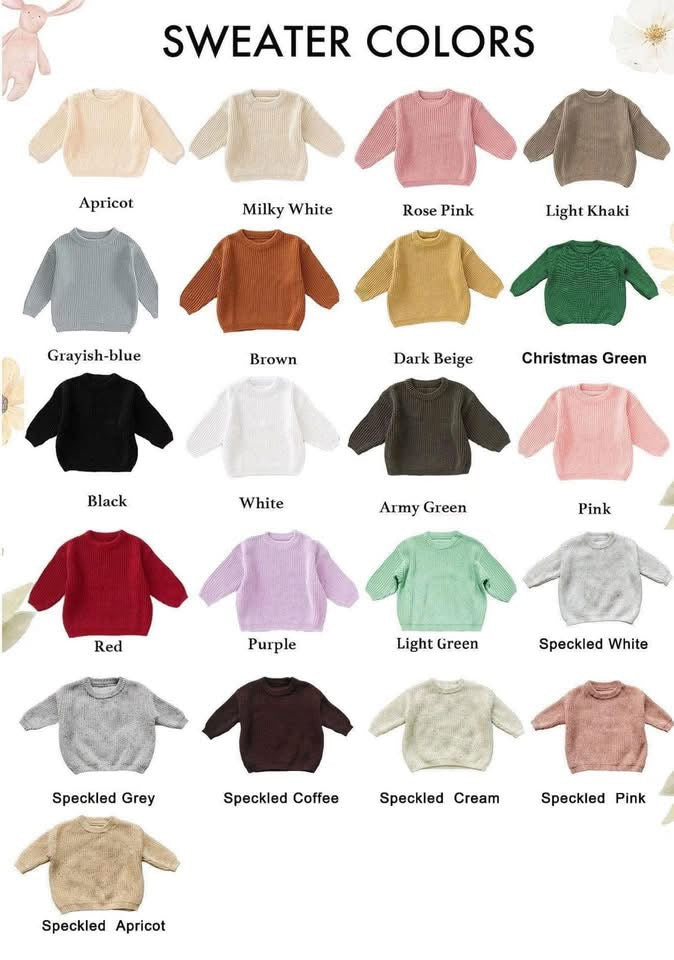 Embroidered Name Sweaters | Closes Sunday