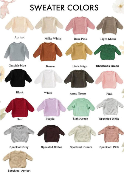 Embroidered Name Sweaters | Closes Sunday