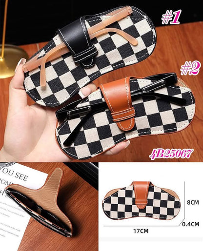 Checkered Sunglasses Case Holder | Closes Sundays