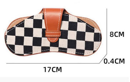 Checkered Sunglasses Case Holder | Closes Sundays