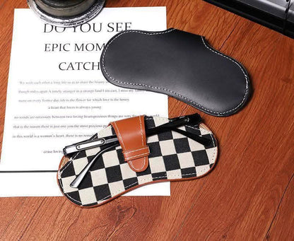 Checkered Sunglasses Case Holder | Closes Sundays