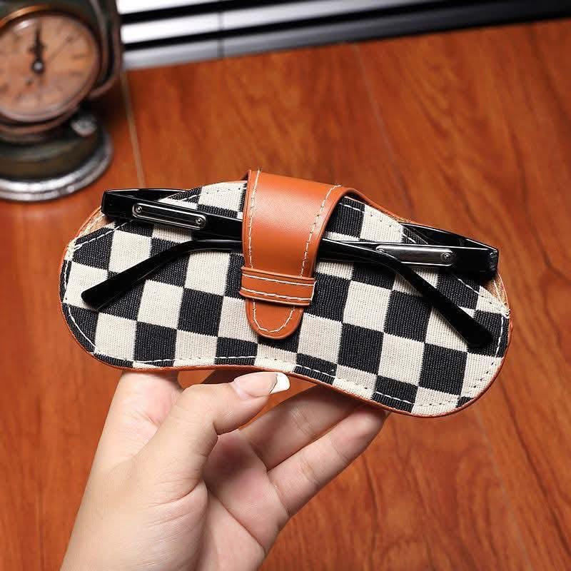 Checkered Sunglasses Case Holder | Closes Sundays