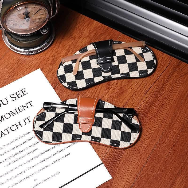 Checkered Sunglasses Case Holder | Closes Sundays