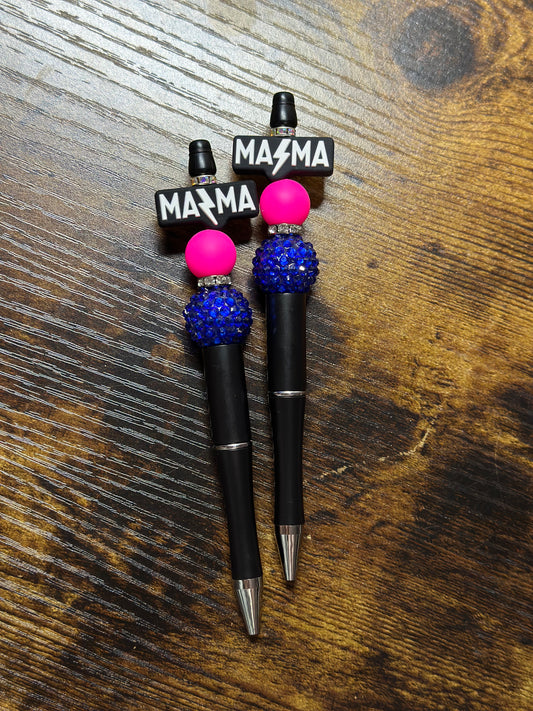 Mama Bolt Beaded Pen