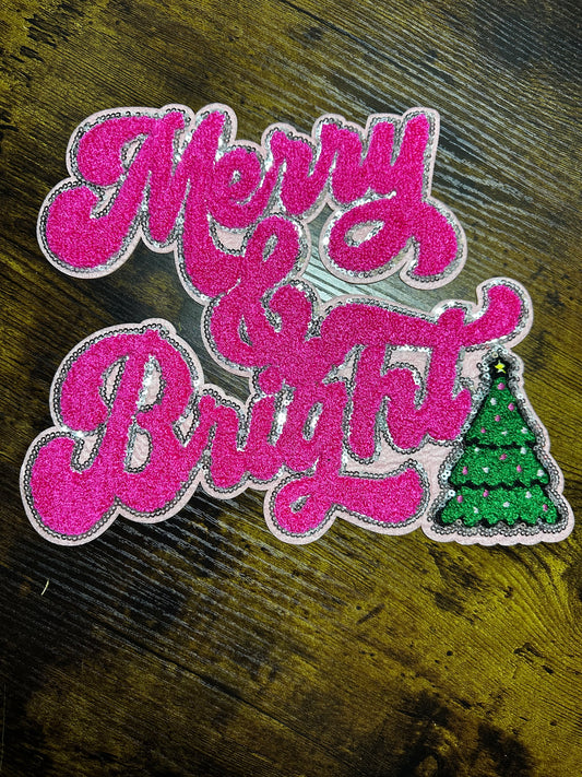 Merry & Bright Chenille Patch