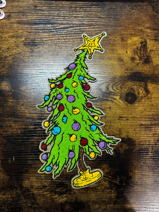 Christmas Tree Chenille Patch