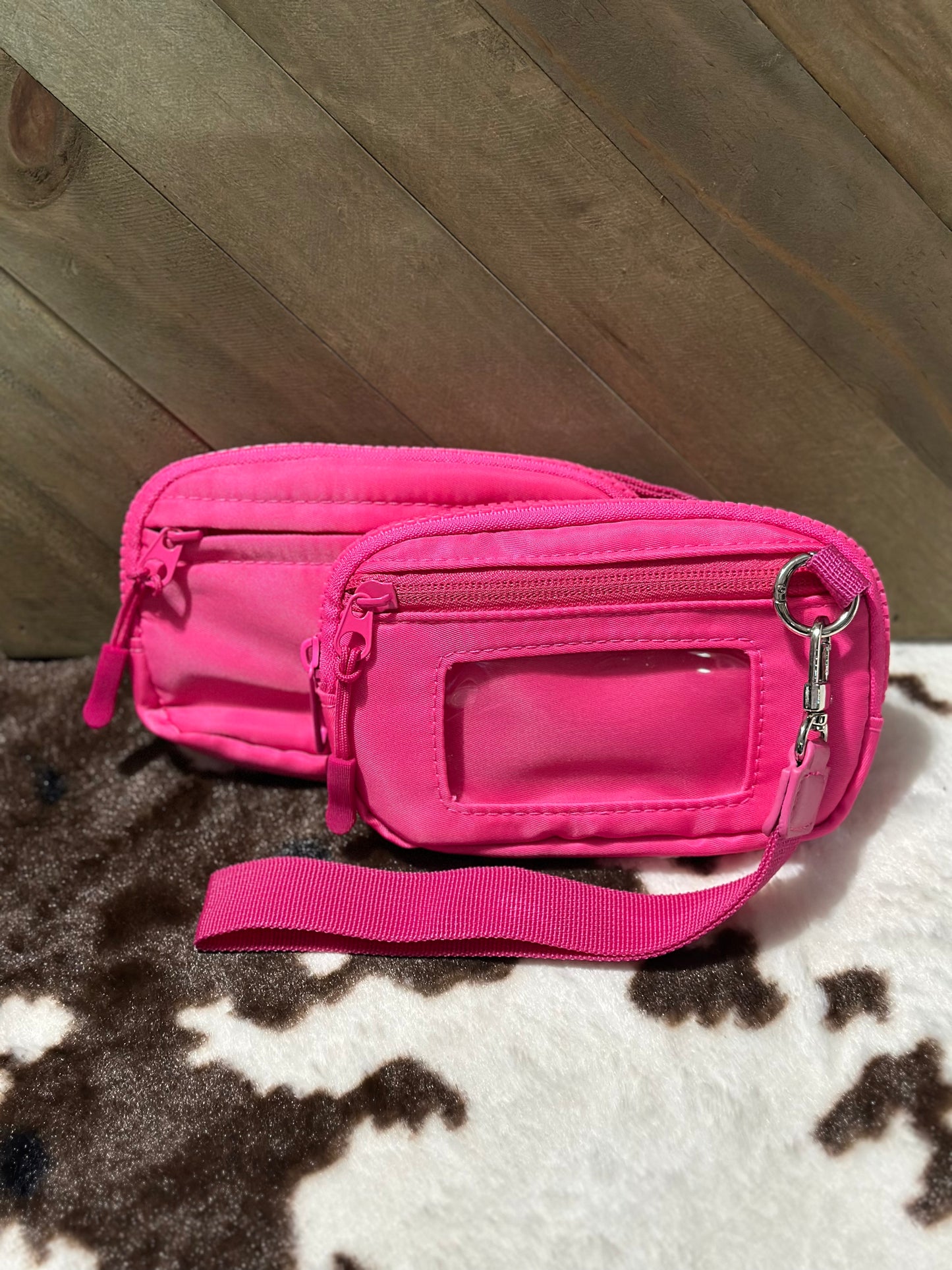 HOT PINK WRISTLET WALLET