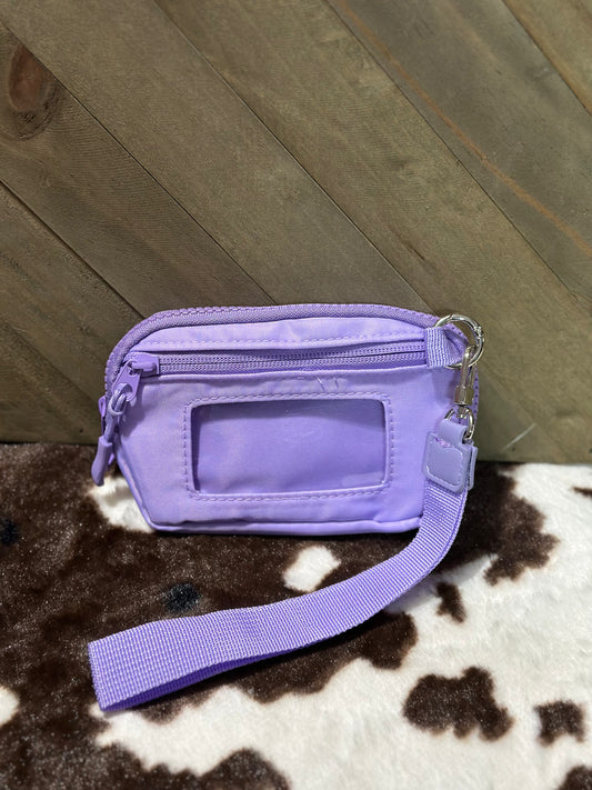 PURPLE WRISTLET WALLET