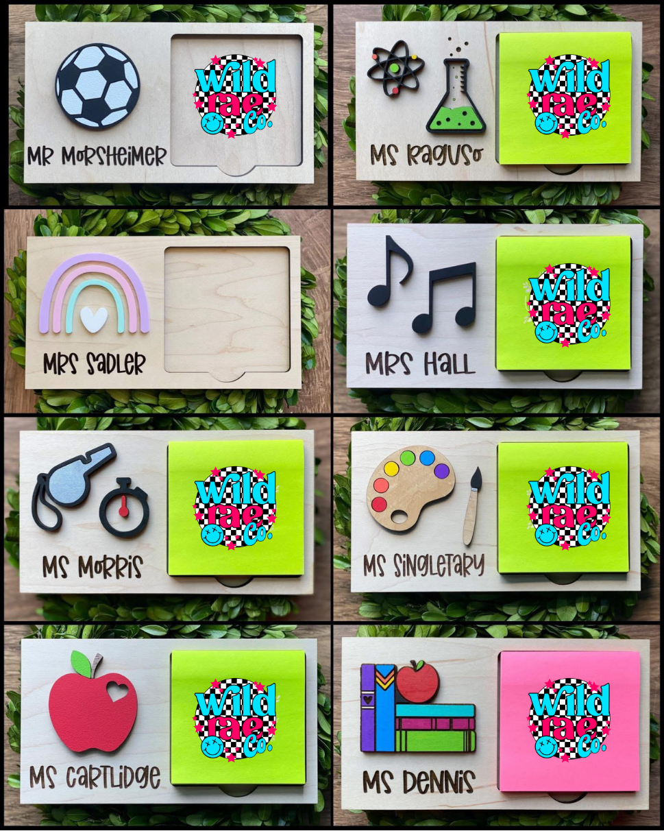 Themed Sticky Note Holders | Closes Sunday | TAT 20 Business Days