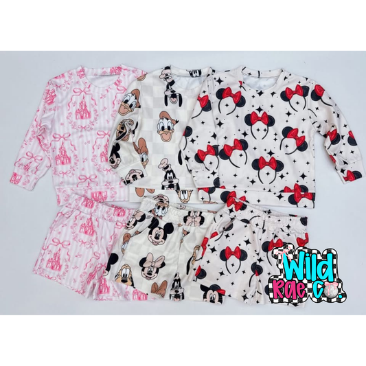 Kids Waffle Long Sleeve + Short set | Closing Nov. 7th | TAT 6-7 Weeks