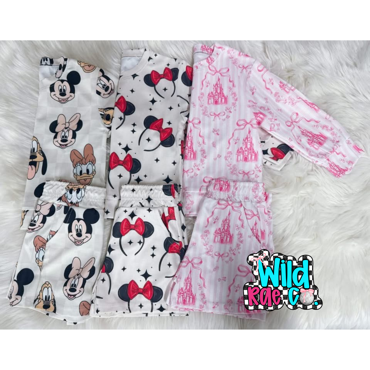 Kids Waffle Long Sleeve + Short set | Closing Nov. 7th | TAT 6-7 Weeks