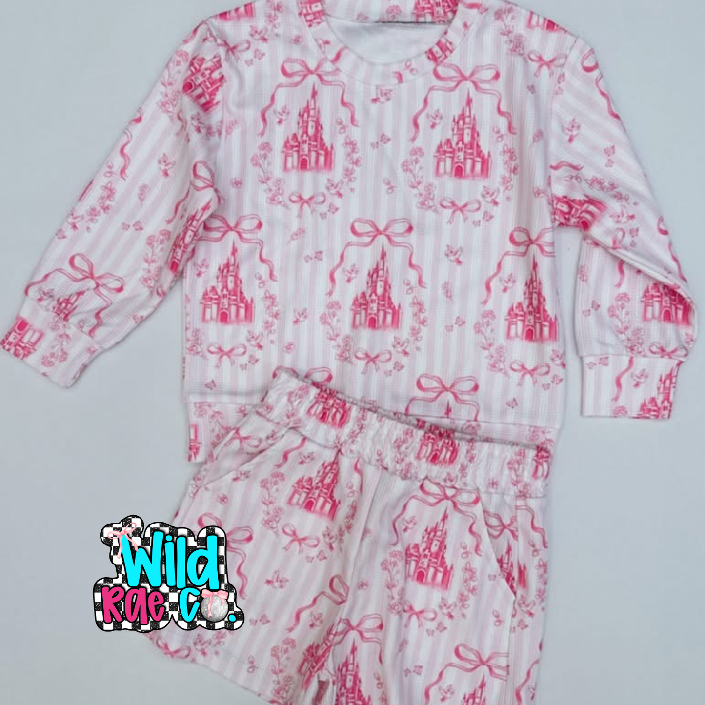 Kids Waffle Long Sleeve + Short set | Closing Nov. 7th | TAT 6-7 Weeks