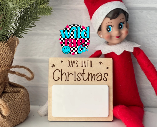 Dry Erase Countdown to Christmas | Closes Sundays | TAT 20 Business Days