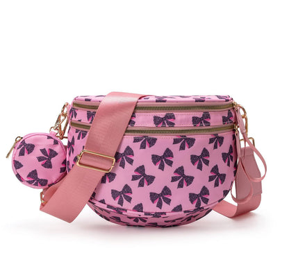 Bows Printed Crossbody Bum Bag
