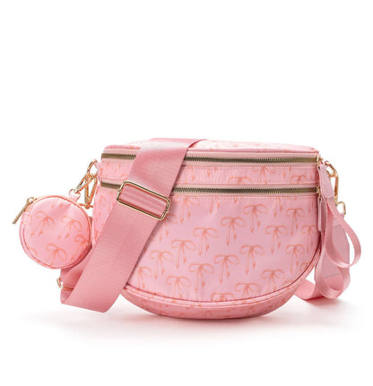 Bows Printed Crossbody Bum Bag