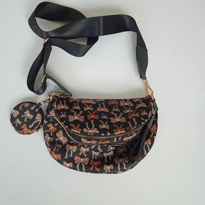 Bows Printed Crossbody Bum Bag