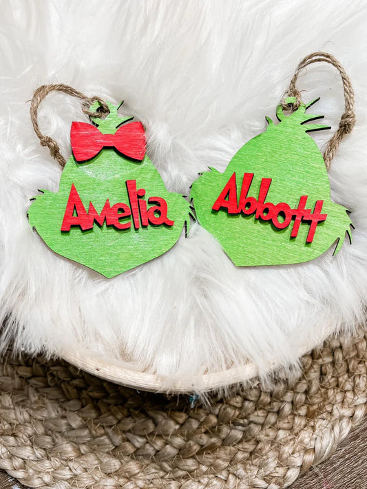 Personalized Green Ornament | Closes Sundays | TAT 15-20 Business Days